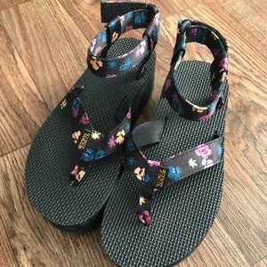Teva Floral Flatform Sandals